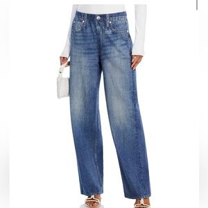 Miramar High Rise Wide Leg Cotton Terry Sweatpant Jeans